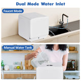 Countertop Dishwasher, Portable Mini Compact Dishwasher with Faucet & Manual 5L Water Tank and 6 Wash Programs, Perfect for Small Spaces Like Apartment, Dorm, Boat, Camper/RV