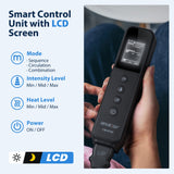 Leg Massager with Heat and Compression, Leg Massager for Circulation and Pain Relief FSA HSA, 3 in 1 Air Compression Boots CINCOM