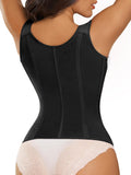 SHAPERX Waist Trainer Corset for Women Tummy Control Sport Girdle Hourglass Waist Cincher Body Shaper with Steel Boned SZ7293-Black-3XL