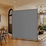 Carivia Room Divider Screen,6 Ft Single Panel Room Divider,69''W x 70''H Room Screen Divider Freestanding, Privacy Screen Single Panel for Room Separation,Portable Partition Room Separators,Grey Carivia