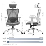 SIHOO M18 Ergonomic Office Chair, Mesh Back Desk Chair with Headrest