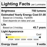 LUXRITE 3-Inch Gimbal LED Recessed Lighting, 5 Color Selectable 2700K-5000K, 9 Watts, 750 Lumens, Adjustable 360º + 30º Swivel Spotlight, Dimmable, CRI90, IC & Wet Rated, ETL, Black (12 Pack)