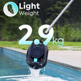 TALOSBO Pleco S1 Cordless Pool Vacuum Robotic Pool Cleaner with 75-80Mins Runtime, Small Pool Robot for Above-Ground Pools up to 645 Sq.ft, Lightweight, Auto-Parking