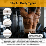 Ab Toning Belt, Abdominal Massager Belt with Shaping & Heating Functions, Abs Sculptor Daily Training for Home Office Fitness Exercise Men Women Unisex (Beige)