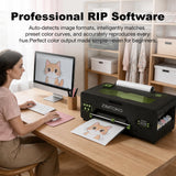 ZIMTOKO A3 R1390 G6 DTF Printer Bundles with Roll Feeder, DTF Printer Machine for T-Shirt Printing, Direct to Film, White Ink Circulation System, Automatic Maintenance (Printer+Software+Consumable)