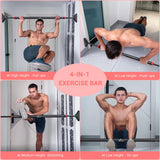 Pull Up Bar for Doorway: Sportneer Strength Training Pull-up Bars without Screw - Adjustable Width Locking Mechanism Chin Up Bar, Thickened Steel Max Limit 440 lbs Upper Body Fitness Pullup Bars for Home (Black-Red) Sportneer