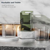 Lae Nuvole Clear Adhesive Wall Organizer Bins, Cabinet Door Storage, 4 Pack