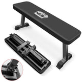 Houbos Flat Bench, Flat Weight Workout Exercise Bench Easy,Assembly,Foldaway Bench for Adjustable Dumbbells or an Adjustable Dumbbell Set,Strength Training Bench Press Houbos