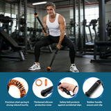 TOUSAINS ET3 Elliptical Trainers: 16-18" Adjustable Stride Cross Trainer, 32 Magnetic Resistance Machine for Home Gym, Heavy Duty 265LB Capacity, Quiet Workout for Seniors (Black+Dumbbell)