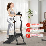 YCCHENG Magnetic Stair Stepper with 8-Level Adjustable Resistance,Stair Vertical Climber with Led Screen for Home Gym, Foldable Stairmaster Machine with 350LBS Capacity