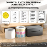 Shipping Label Printer, 4x6 Thermal Printer for Shipping Packages, Compatible PEDOOLO
