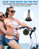 Razobws Bluetooth Shower Speaker, Portable Bluetooth Speakers, IP67 Waterproof Wireless Speaker with Suction Cup & Carabiner, Built-in Mic, True Wireless Stereo for Kayak, Beach, Gifts for Unisex