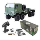 HOBBYPLUS Helidirect 1/18 RC Crawler CR18P Terranaut 8x8 RC Truck Remote Control Car w Full-Lock 8WD RTR Active All-Wheel Steering, 2-Speed Transmission, Recovery Winch, LED Lights (Green)
