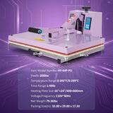 Heat Press Machine, Commercial Grade Manual T Shirt Press Machine with Slide-Out Base, Fast Heating