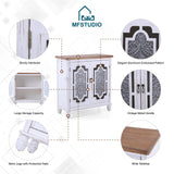 MFSTUDIO Wood Accent Cabinet with Doors, Entryway Storage Buffet Cabinets