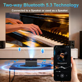 [1000 ANSI Lumens/Auto Focus/Built-in Apps] Outdoor 4K Projector with WiFi and Bluetooth,Smart TV OS & Dolby Atmos,1080P Projector with 300'' Display,Home Movie Projector