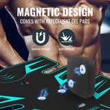 Innocareer Abs Stimulator, EMS Muscle Stimulator Fitness Equipment for Abdomen Arms Shoulder Back Leg Hip, Ab Stimulator for Women & Men Innocareer