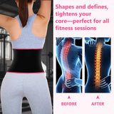 MORECOO Waist Trainer for Women/Men, Waist Sweat Band, Stomach Wrap, Belly Band Sweat Belt, Body Shaper Belt Red