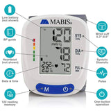Mabis Digital Premium Wrist Blood Pressure Monitor with Automatic Wrist Cuff that Displays Blood Pressure, Pulse Rate and Irregular Heartbeat, Stores up to 120 Readings (Pack of 48)