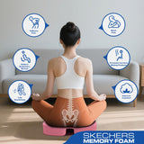 Skechers Seat Cushion, Ergonomic Memory Foam Cushion for Long Sitting Hours on Office & Home Chair