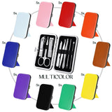 WILLBOND 50 Sets Manicure Set Bulk Gifts for Mother's Day, 8 in 1 Nail Clippers Kit with Travel Case for Father's Day, Nail Care Kit Stainless Steel Pedicure Grooming Tools for Family(Classic Style)