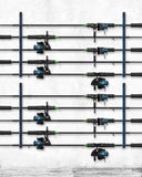 WellMall Fishing Pole Holders - 10 Rod Holder Storage for Wall & Garage, Fits Most Rods
