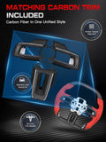 TESFEEL Real Carbon Fiber Steering Wheel for Ford Mustang 2018-2023