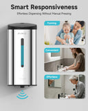 AIKE Wall Mount Automatic Foam Soap Dispenser 25 OZ Commercial Large Capacity Stainless Steel Model AK1205FA(Polished)
