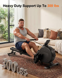 Superun 2026 Upgraded Rowing Machines for Home, Magnetic Rowing Machine with 32 Levels, Rower Machine of Quiet Resistance & 300LBS Weight Capacity, Row Machine with LED Monitor, App Supported, Black