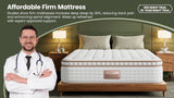 BedStory Queen Mattress 12 Inch - Medium Firm Hybrid Mattress with Optimal Lumbar Support, Reinforced Edges & Motion Isolation - Fiberglass-Free Colchones Queen, CertiPUR-US