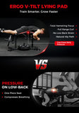 Mikolo Leg Extension and Curl Machine, Adjustable Leg Curl Machine, Seated Leg Extension and Lying Curl Machine for Home Gym, Leg Workout Equipment with Triple Loading System, Black