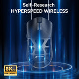 ATTACK SHARK R3 Magnesium Alloy Wireless Gaming Mouse, Black&Tape