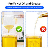 GarveeHome 8 gal Fryer Grease Bucket, Oil Disposal Caddy, Steel Fryer Oil Transport Container with Rust-Proof Coating, Deep Fryer Oil Disposal Container