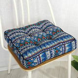 HXAZGSJY Chair Cushions for Dining Chairs Bohemian Soft Patio Chair Pads Indoor Office Home Kitchen Square Dining Chair Cushion Pillow Blue 20"x20"x4"