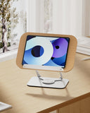 Viozon Book Stand for Reading,Book Holder, Height&Angle Adjustable, 360° Rotating Base, Foldable and Portable, Lightweight for Office, Kitchen, School Textbook, Recipe, Magazine,Kindle,Tablet LW