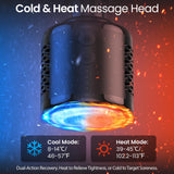 NAPRE 3-in-1 Mini Massage Gun with Heat and Cold,Deep Tissue Back Massage with Detachable Handle for Neck/Body Pain Relief,Portable Handheld Percussion Muscle Massager,Small & Quiet,5 Heads,with Case