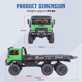 HOBBYPLUS ARKTOS 6x6 V1.5 CR18P Rock Crawler RTR All Terrain - Remote Control Car, Rock Crawler 1/18 Scale 6WD 2 Speed Transmission Off Road for Adults, RC Hobbyists (Green)
