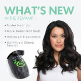 MINT REVAMP X-Long Barrel 1.25 Inch Curling Iron — Easier & Faster Styling for Long Hair | Truly Ionic Even Heat Ceramic Curling Iron 1 1/4 Inch | Professional Optimized Clamp for Smooth Salon Curls