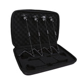 Luqeeg Universal Fishing Bite Alarm, 4 Pcs LED Illuminated Bite Indicators, Standard Plug Design Indicators for Carp Fishing & Night