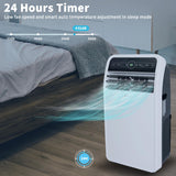 Shinco 10,000 BTU Portable Air Conditioner, Portable AC Unit with Built-in Cool, Dehumidifier & Fan Modes for Room up to 400 sq.ft, RC, Wi-Fi Enabled, 24 Hour Timer, Window Kit