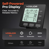 YOSUDA R2 Rowing Machine for Home, Professional Adjustable Air Resistance Rower Machines with Self-Powered Monitor, 53.7'' Row Rail