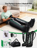 Medisana Leg Massager with Heat and Compression, Full Leg & Foot Massager Compression Boots with 6 Modes, 5 Intensity and 3 Heat for Circulation and Pain Relief - Gifts for Mom, Dad, Athletes, Gym