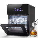 2" Clear Ice Ball Maker Machine, Countertop Sphere Ice Maker with Self-Cleaning – 4 Pcs in 40 Mins (144 Pcs/Day), Auto/Manual Water Fill, Crystal Clear Large Round Ice for Whiskey, Cocktail, Home Bar