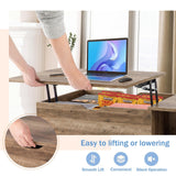 DUMOS Coffee Tables with Storage, Lifting Top for Living Room