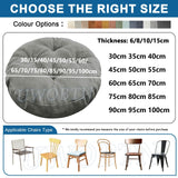 Round Chair Pads - Comfortable Kitchen Seat Pads - Non-Slip Washable