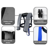 Automatic Inflatable Life Jacket|Life Vest for Adults|PFD Low Profile|Supports up to 330 lbs(YSH700) (White Camouflage)
