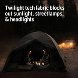 Kelty Daydreamer 4P + 6P Camping Tent, Blackout Fabric, Interior Light Diffusing Gear Loft, Standing Height, PFAS Free (4 Person)