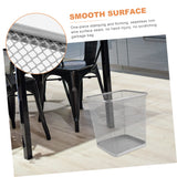 Alipis Metal Garbage Bin Mesh Trash Can Square Wastebasket Open Top Waste Basket Bin Trash Can Garbage Cans for Under Desk Office Home Apartment Dorm Room Bedroom Mesh Rubbish can