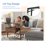 DUMOS Coffee Tables with Storage, Lifting Top for Living Room