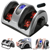 TISSCARE Shiatsu Foot Massager with Heat: FSA Eligible HSA Foot Massager for Neuropathy, Plantar Fasciitis and Pain Relief-Massage Feet/Leg/Calf/Ankle at Home/Office, Gifts for Women and Men(Gray)